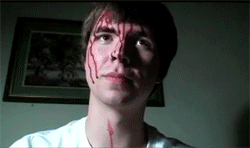 gif of alex kralie with stigmata wounds